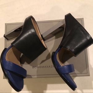 BCBG Blue and Black Heel